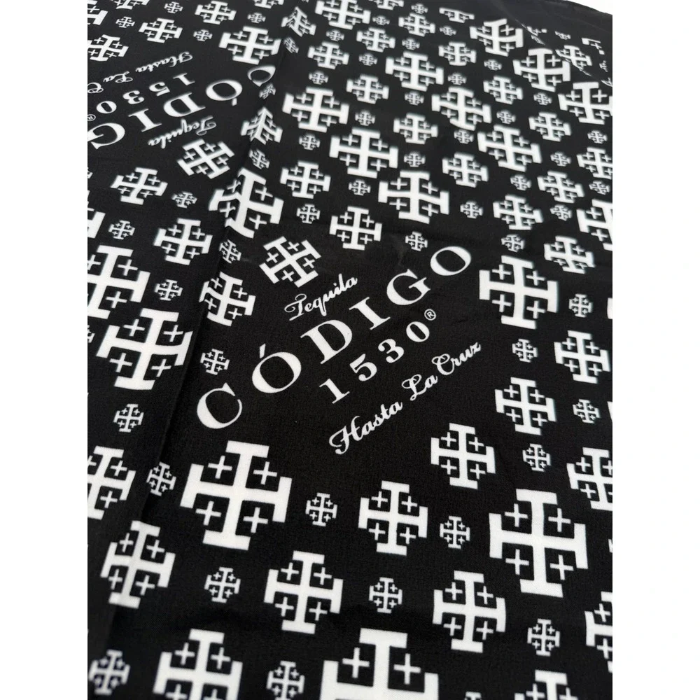 Codigo 1530 Tequila Bandana Black White Cross Logo George Strait Card & Pin Set